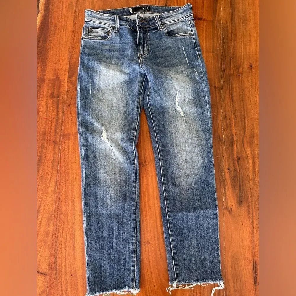 Kut From The Kloth Catherine Boyfriend Crop Jeans Size 0